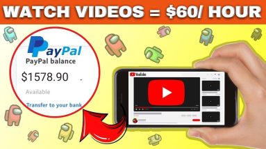 Get paid $60 PayPal money watching videos | Make Money Online 2022 (earn PayPal Money)