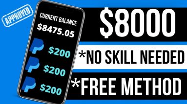 Earn $8475 Every Week Using This *FREE METHOD* Earn Money Online (make money online on paypal)