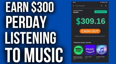 Earn $300 Listening To Music (Online Jobs From Home) make money listening to music