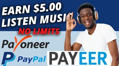 Earn $5.14 just by listening to music ( earn payeer money listening to music